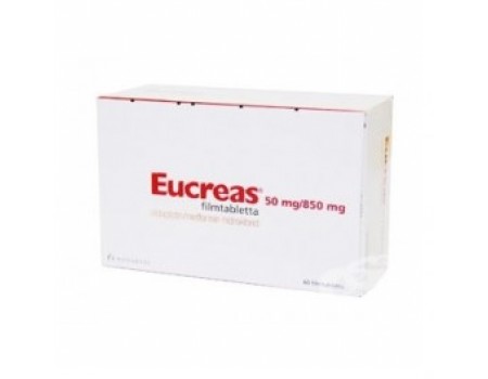 EUCREAS. 50 mg. / 850 mg. 60 tablets