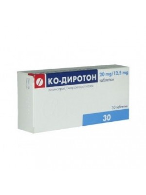 Co-DIROTON . 20 mg. / 12.5 mg. 30 tablets