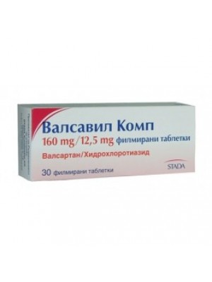 VALSAVIL company. table. 160 mg. / 12.5 mg. 30 tablets