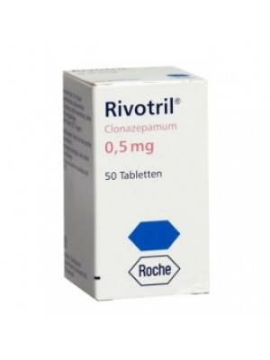 RIVOTRIL . 0.5 mg. 50 tablets