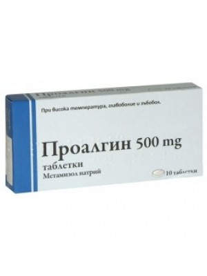 PROALGIN table. 500 mg. 10 tab