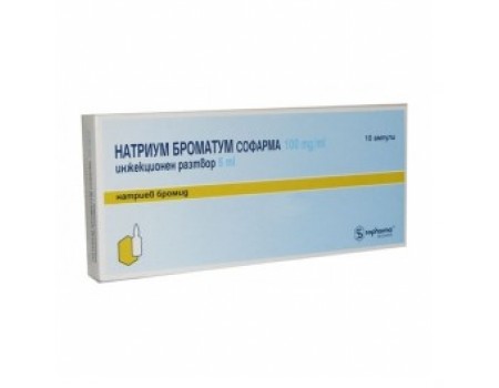 Natrium bromate amp. 10% 5 ml. 10 amp