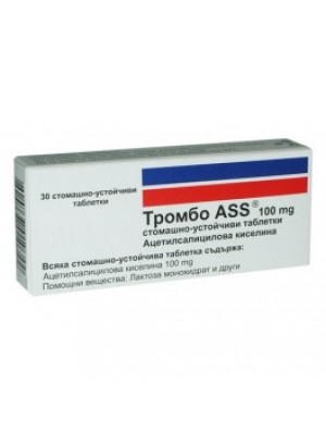 Thrombus ASS table. 100 mg. 30 tablets
