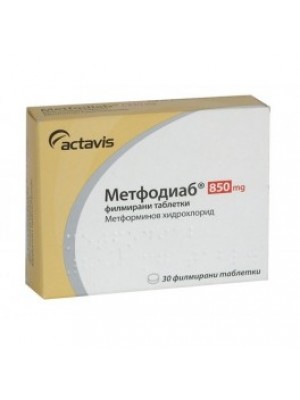 METFODIAB table. 850 mg. 30 tablets