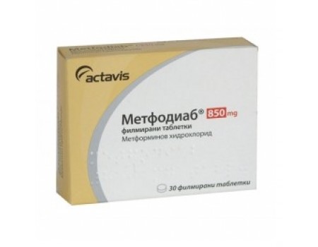 METFODIAB table. 850 mg. 30 tablets
